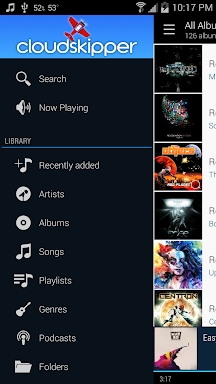 Cloudskipper Music Player screenshots