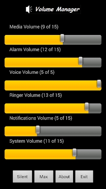 Volume Manager screenshots