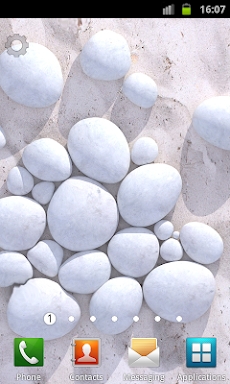 White Pebble Live Wallpaper screenshots