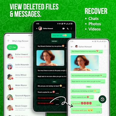 WA Recover Deleted Messages screenshots