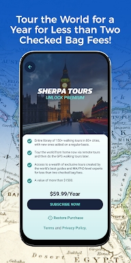 Sherpa: AR Walking City Tours screenshots