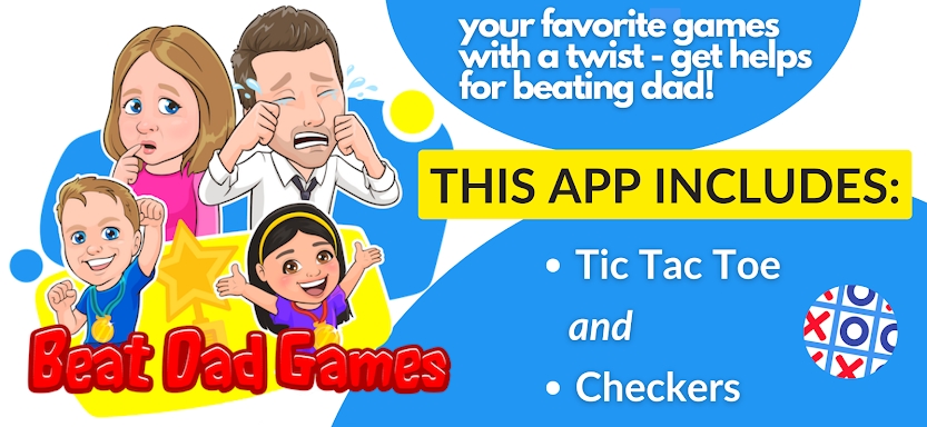 Beat Dad Tic Tac Toe for Kids screenshots