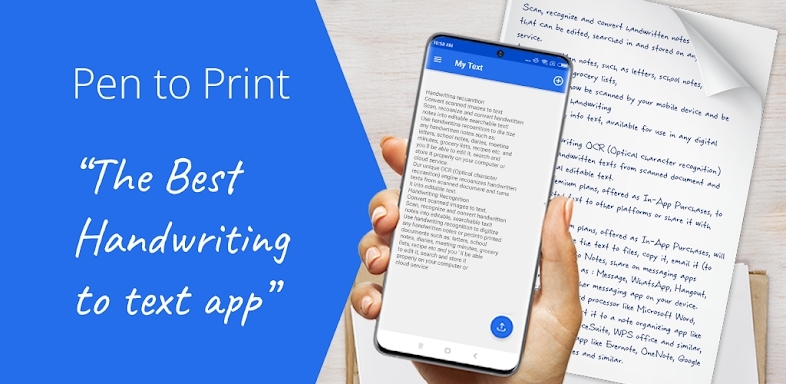 PenToPrint Handwriting to text screenshots