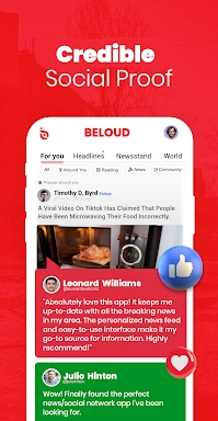 Beloud: Local News & Opinions screenshots