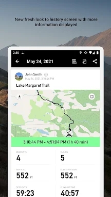 Altimeter Mountain GPS Tracker screenshots