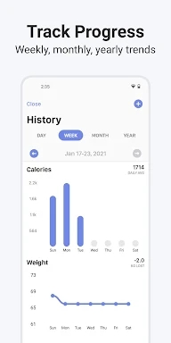 Calory: Track Calories & Macro screenshots