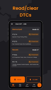 Metior OBD2 ELM327 (USB-BT-WF) screenshots