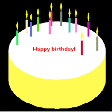Candle for your birthday cake! screenshots