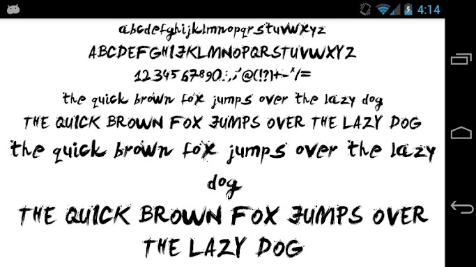 Brush Fonts Message Maker screenshots