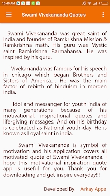 Swami Vivekananda Quotes screenshots