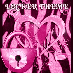 Zebra Heart Pink GO Locker