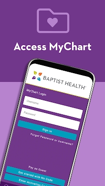 Baptist Health MyHealth screenshots