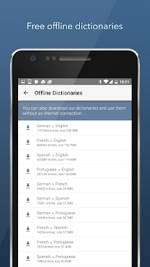 Dictionary Linguee screenshots