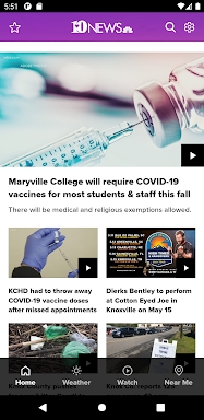 Knoxville News from WBIR screenshots