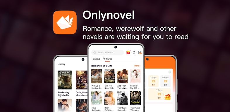 Onlynovel, reader of novels screenshots