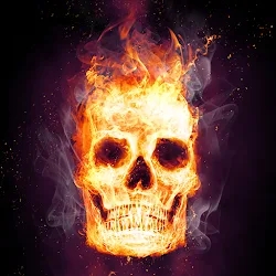 Fire Skulls Live Wallpaper