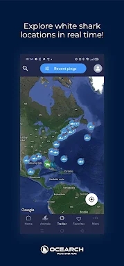 OCEARCH Shark Tracker screenshots