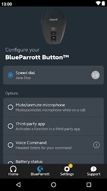BlueParrott App screenshots