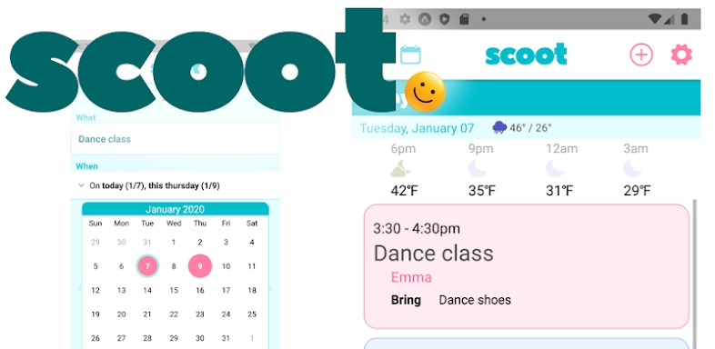 Scoot Family Calendar screenshots