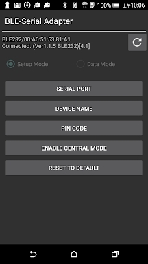 BLE Serial Port Hyper Terminal screenshots