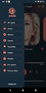 Roar Music Player screenshots