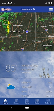WCIA 3 Weather screenshots