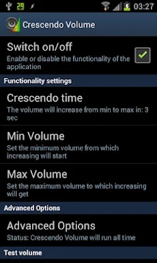Crescendo Volume screenshots