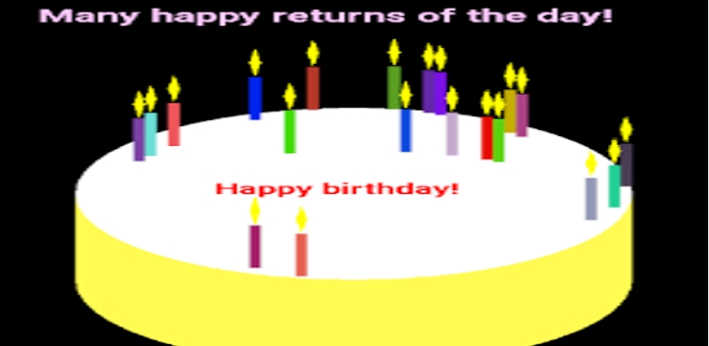 Candle for your birthday cake! screenshots