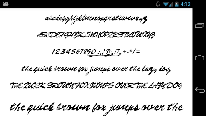 Brush Fonts Message Maker screenshots