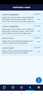 randstad at work - employer screenshots