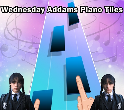 Wednesday Addams  piano tiles screenshots