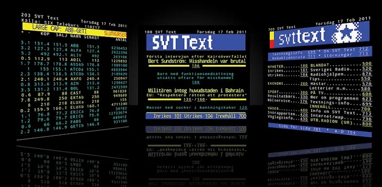 TextTV screenshots