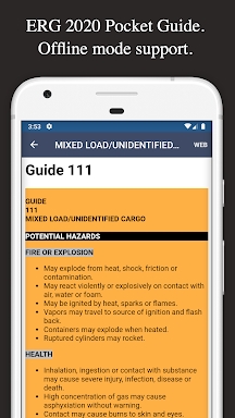 HazMat Emergency Response Guidebook ERG 2020 screenshots