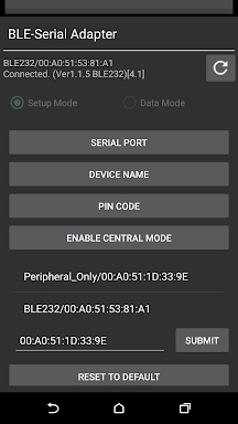 BLE Serial Port Hyper Terminal screenshots