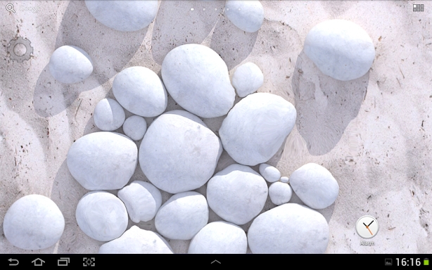 White Pebble Live Wallpaper screenshots