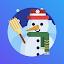 Snowman Sled icon