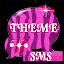 Pink Zebra GO SMS Theme icon