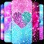 Glitter galaxy live wallpaper icon