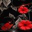 Red Flowers Butterflies LWP icon