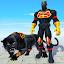 Black Flying Panther SuperHero icon
