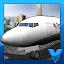 Airport 3D airplane parking icon