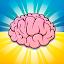 Brain quiz: knowledge icon