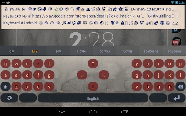 Multiling O Keyboard + emoji screenshots