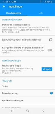 Handcent Next SMS Danish Langu screenshots