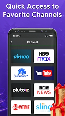 TV remote control for Roku screenshots