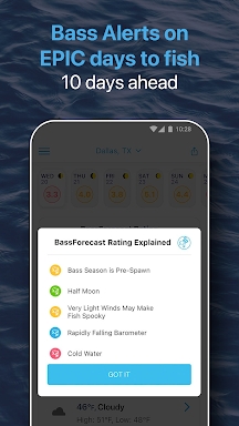 BassForecast: Fishing Forecast screenshots