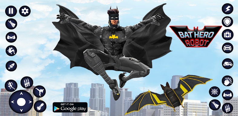 Flying Bat Robot Car Transform screenshots