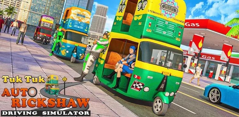 Tuk Tuk Auto Rickshaw Game screenshots