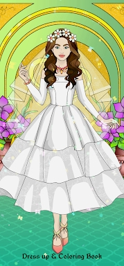 Wedding Coloring Dress Up Game screenshots