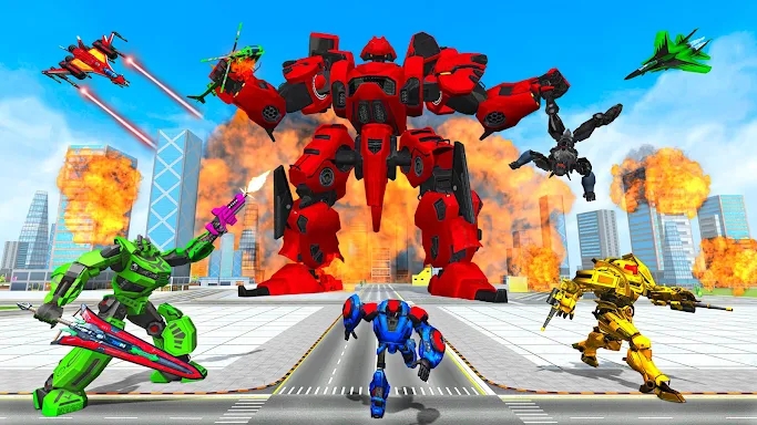 Mech Robot Transforming Game screenshots